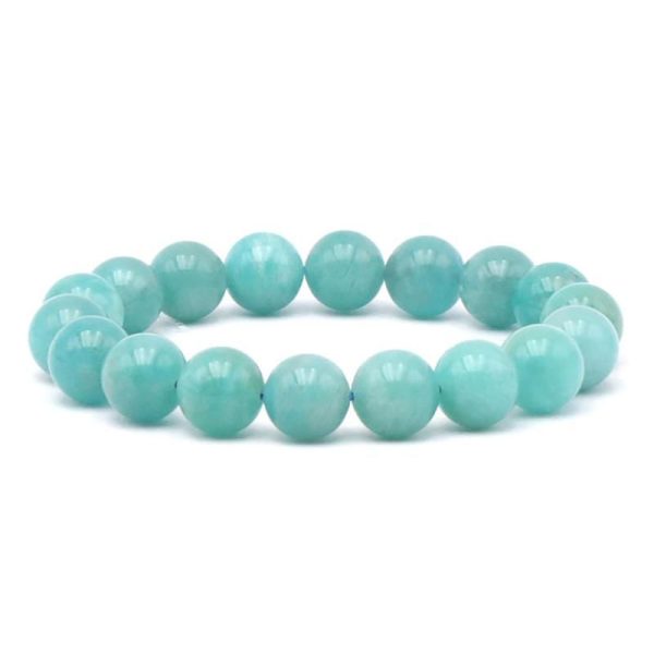 Bracelet amazonite Etats-Unis AA (boules 10,5-11,5mm)