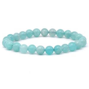 Bracelet amazonite Etats-Unis AA (boules 6,5-7,5mm)