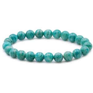 Bracelet amazonite Russie A+ (boules 7,5-8,5mm)