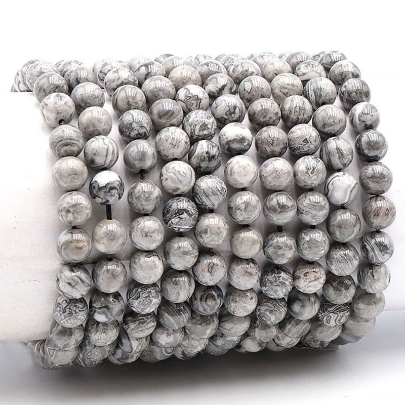 bracelet boules agate crazy lace 7-8mm