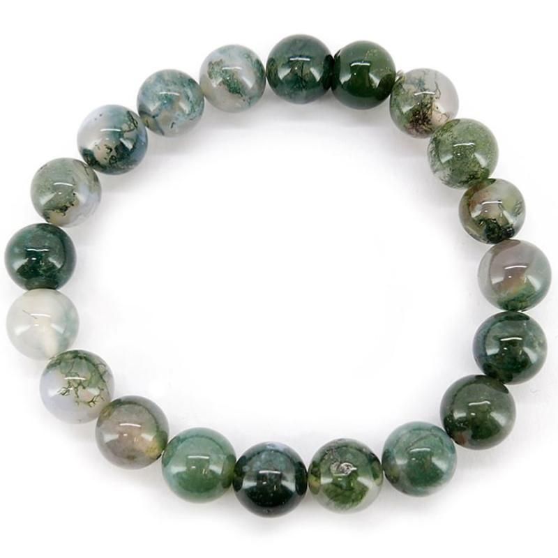 bracelet pierres naturelles agate mousse