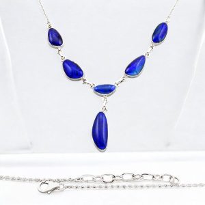 Collier opale doublet Australie AAA argent 925